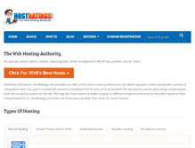 Tablet Screenshot of hostratings.com